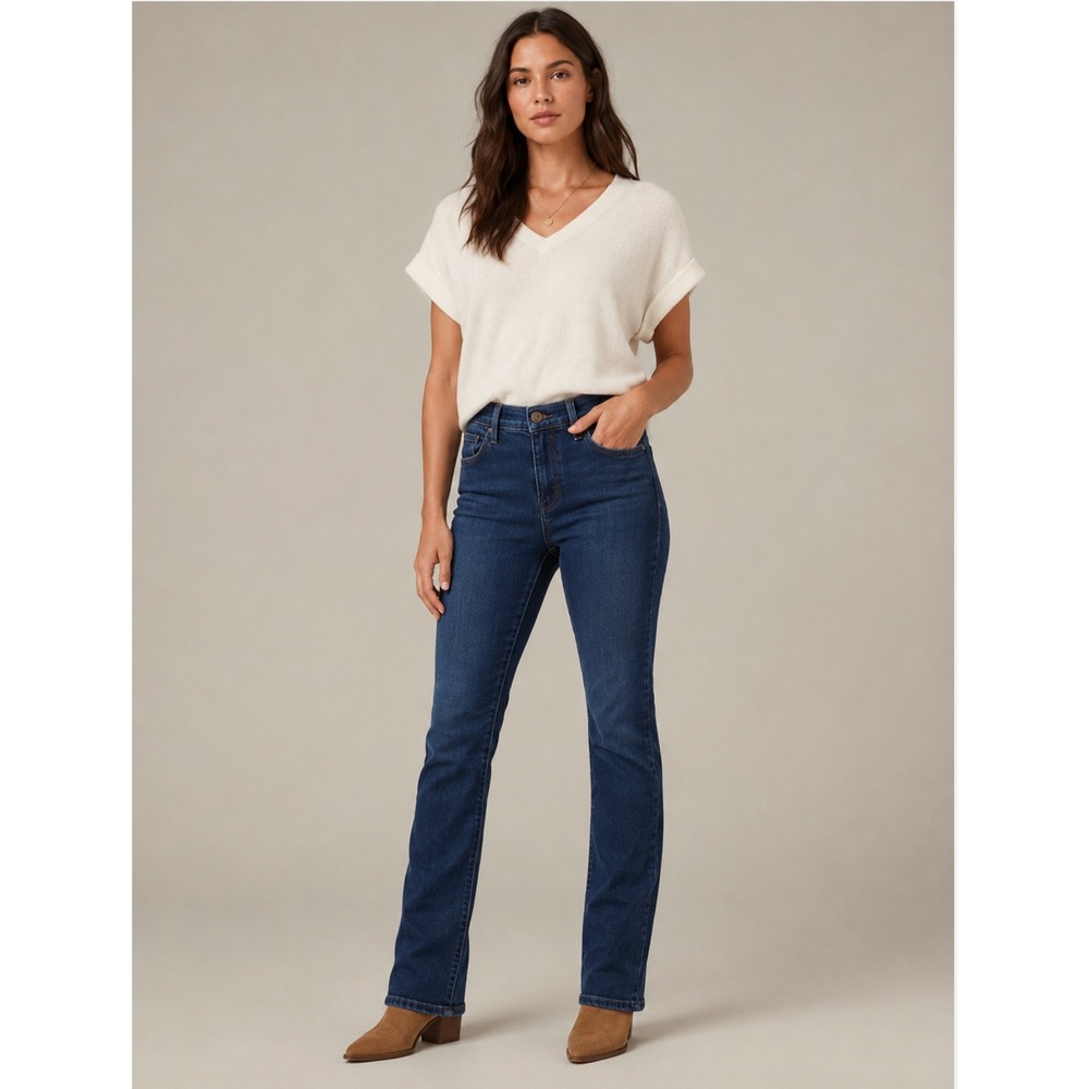 Levi's 505 Straight Leg Jeans 27 Blue Dark Wash Denim‎ Classic Casual Timeless